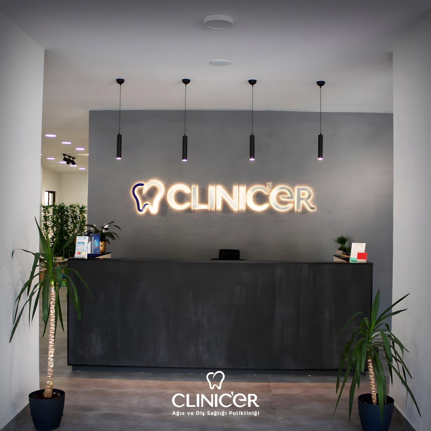 Modern diş kliniği ortamı